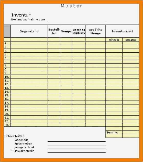 Angebot Für Hauskauf Vorlage Hübsch 12 Inventarliste Muster