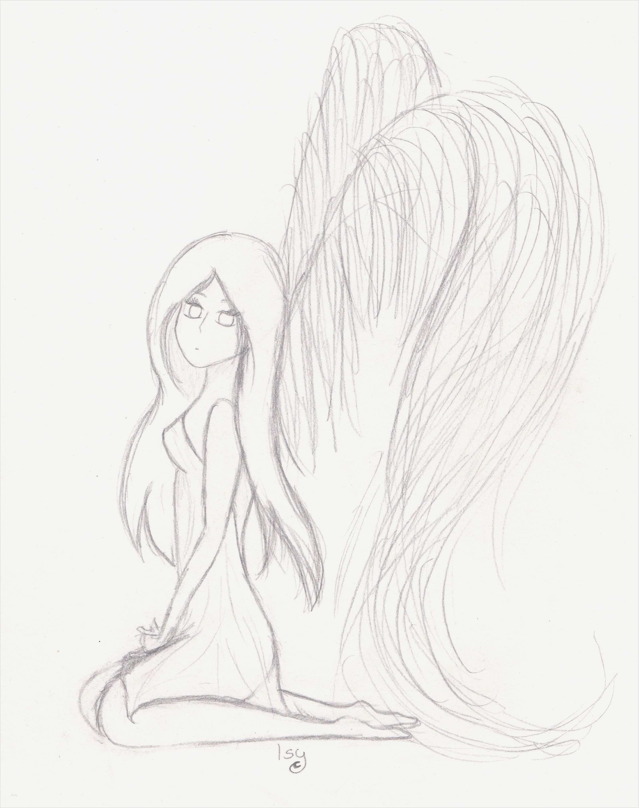 Anime Zeichnungen Vorlagen Für Anfänger Bewundernswert Angel Engel Bleistiftzeichnung Drawn