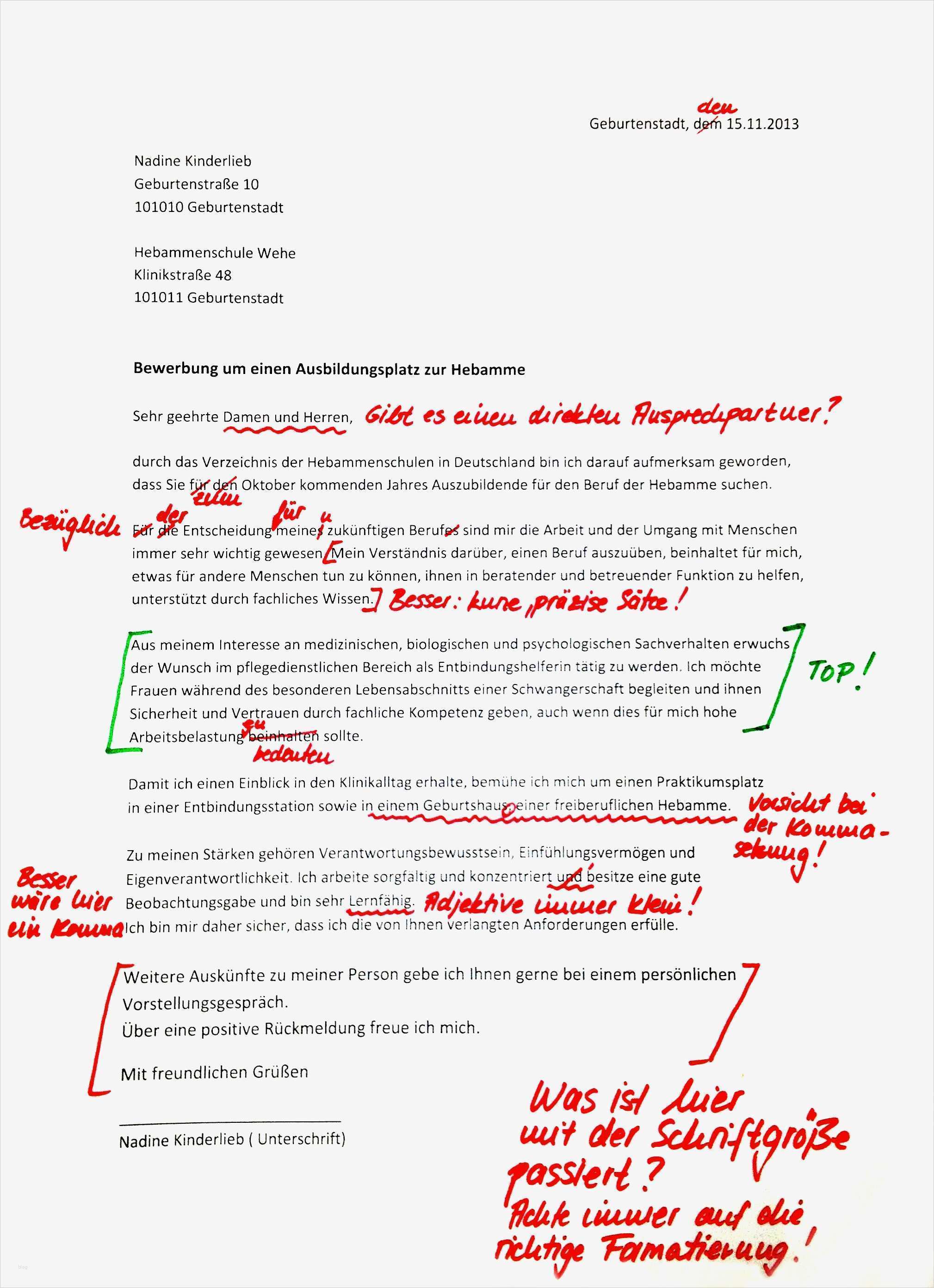 Anschreiben Bewerbung Vorlage Gut Bewerbungsschreiben Muster Bewerbungsschreiben Hebamme