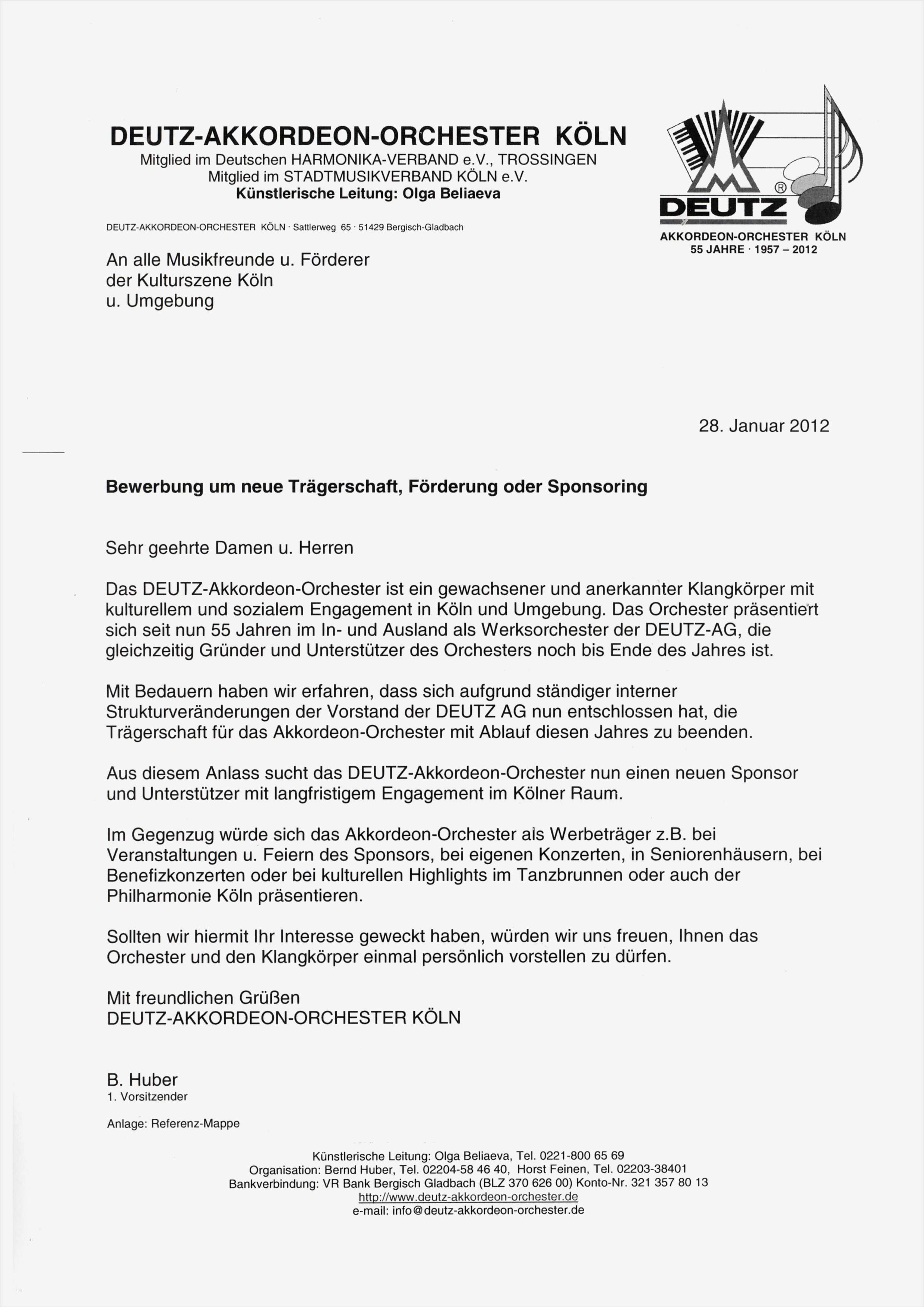 Anschreiben Brief Vorlage Genial Die Brief Vorlage Für Ses Sponsoren Anschreiben Macht