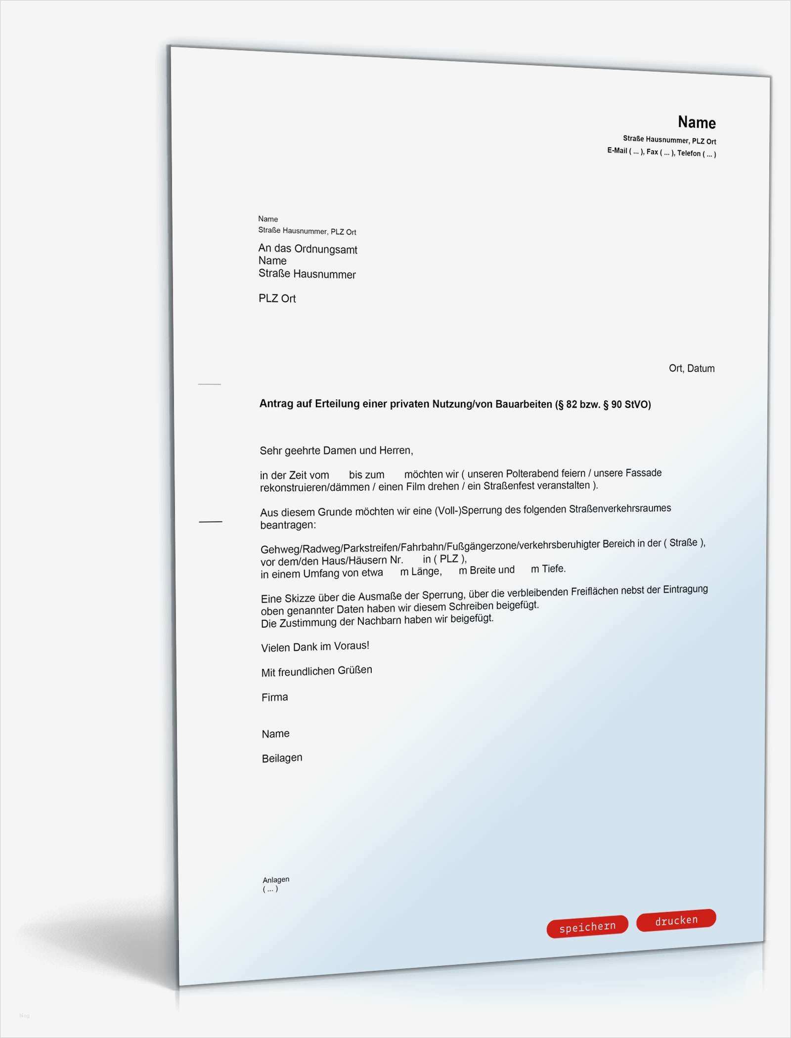 Ansuchen Schreiben Vorlage Wunderbar Antrag Auf Genehmigung Straßensperrung Muster Vorlage