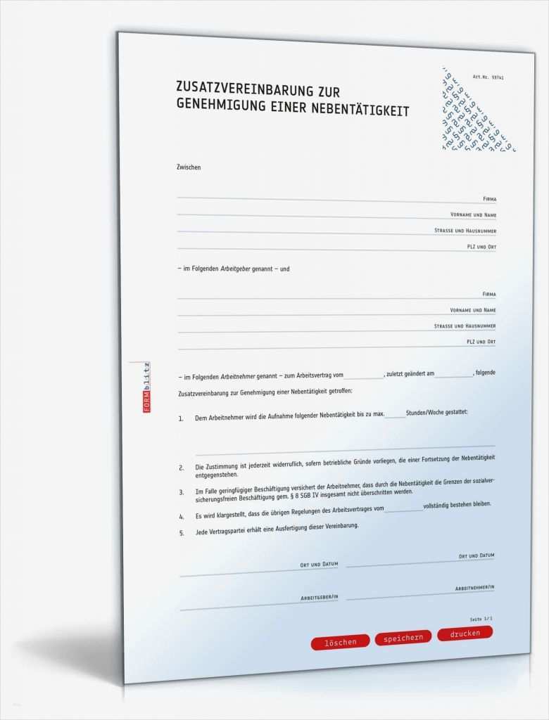 Antrag Auf Homeoffice Vorlage Großartig Zusatzvereinbarung Genehmigung