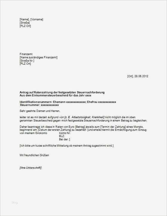 Antrag Auf Ratenzahlung Amtsgericht Vorlage Luxus Antrag Auf Ratenzahlung F Rs Finanzamt Vorlagen Und – Xua