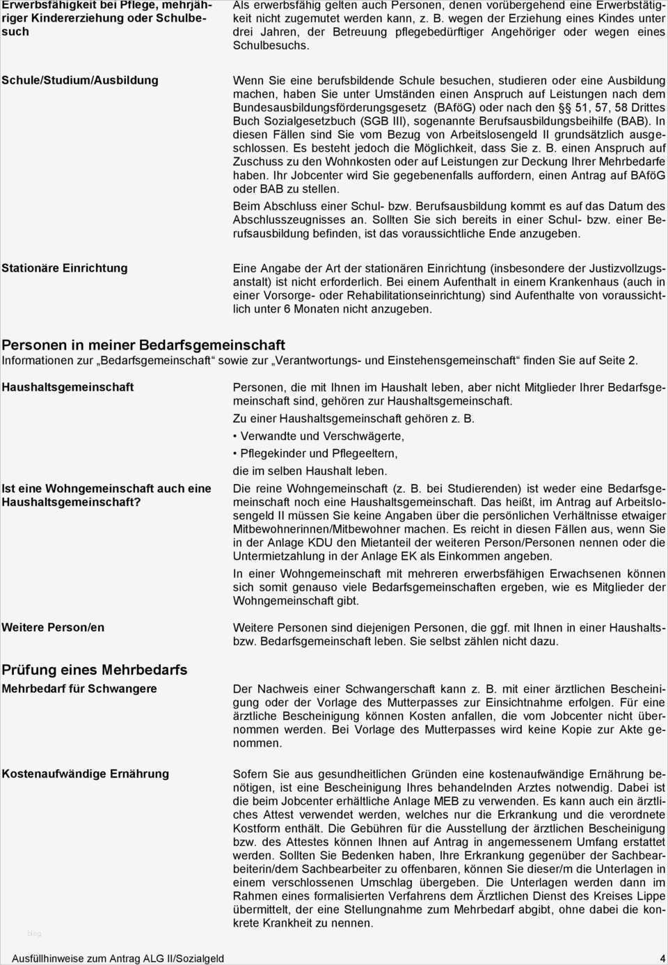 Antrag Teilerlass Bafög Vorlage Luxus Ausfüllhinweise Zum Antrag Arbeitslosengeld Ii