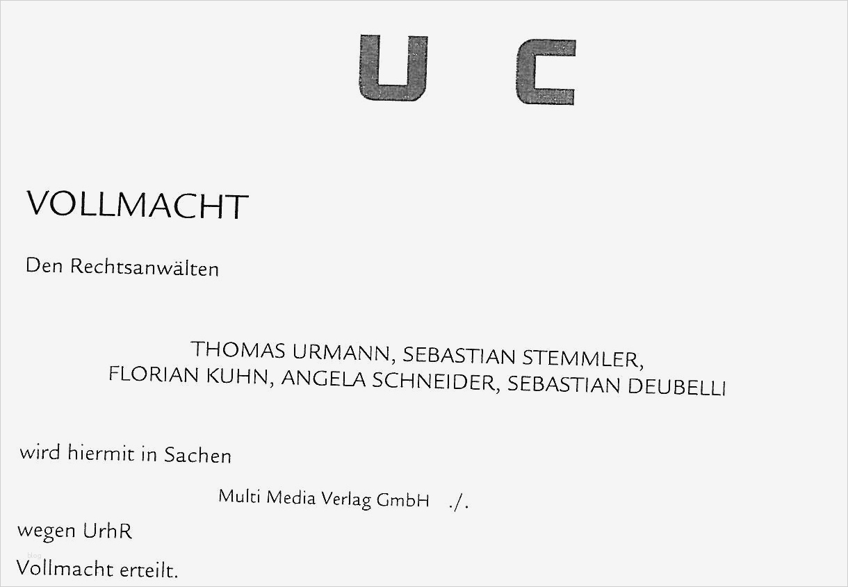 Anwalt Vollmacht Widerrufen Vorlage Cool Digiprotect Bevollmächtigt Urmann Und Collegen U C Für