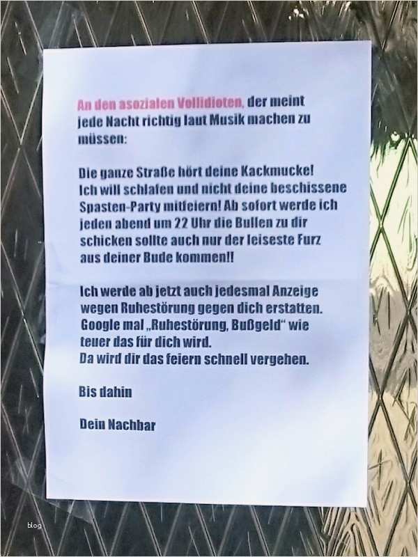 Anzeige Wohnungssuche Vorlage Erstaunlich Anzeige Wegen Ruhestörung Könnte Teuer Werden Notes
