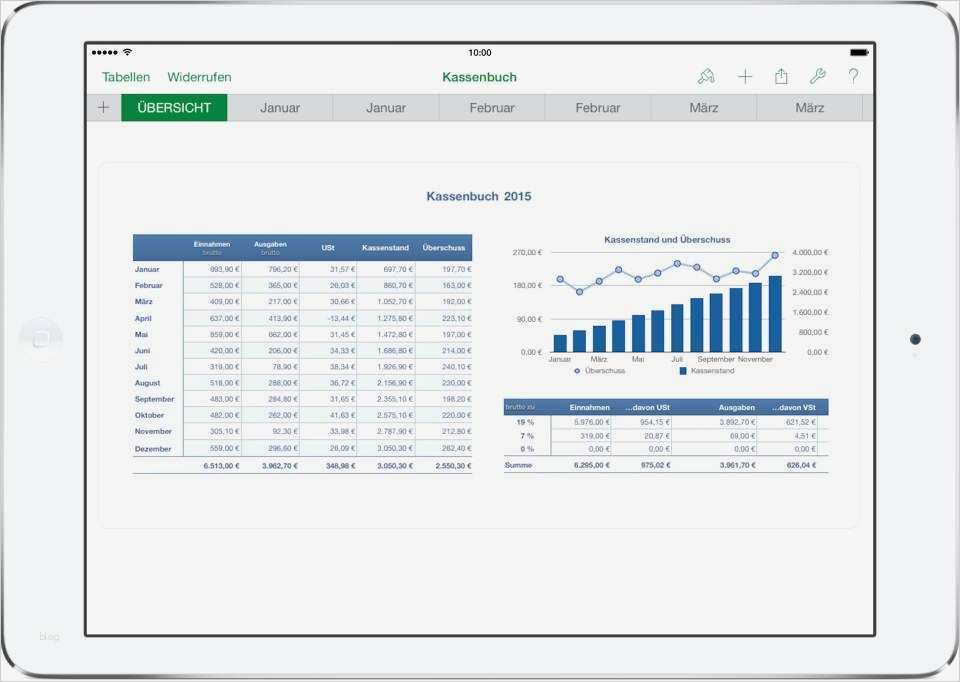 Apple Keynote Vorlagen Erstaunlich Numbers Vorlage Kassenbuch 2015 Mit Ust