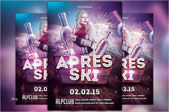 Apres Ski Flyer Vorlagen Großartig Apres Ski Party Flyer Template Flyer Templates