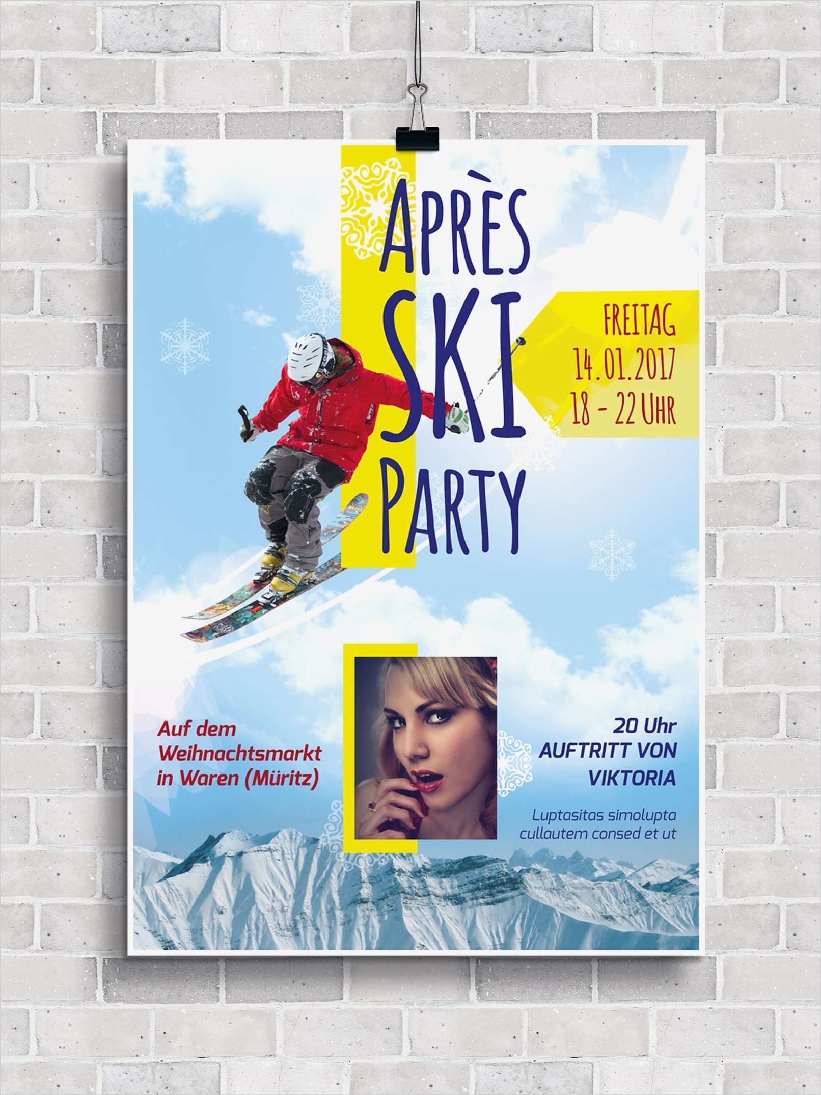 Apres Ski Flyer Vorlagen Schön Flyer Vorlagen Für Après Ski Party Und Hüttengaudi
