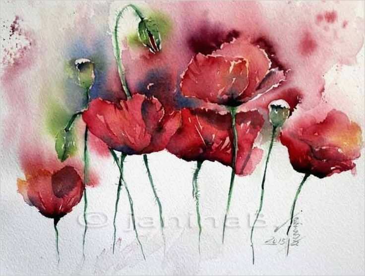 Aquarellbilder Vorlagen Modern Luxus 2897 Best Flowers Painted Images On Pinterest