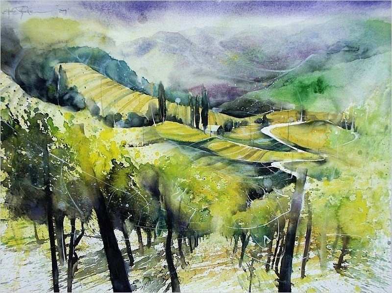 Aquarellmalerei Landschaften Vorlagen Erstaunlich Landschaften Heinz Schweizer