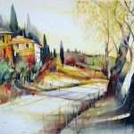 Aquarellmalerei Landschaften Vorlagen Erstaunlich toskana Heinz Schweizer