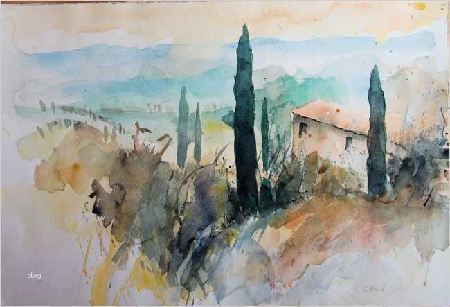 Aquarellmalerei Landschaften Vorlagen Erstaunlich toskana1 Aquarellmalerei Landschaft toskana Aquarell