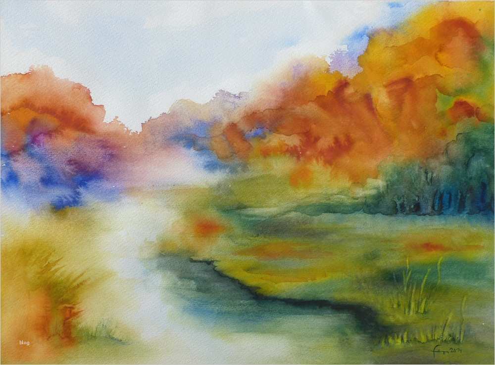 Aquarellmalerei Landschaften Vorlagen Genial Aquarell Landschaft Goldener Herbst……
