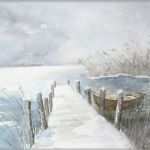 Aquarellmalerei Landschaften Vorlagen Genial Winter Am Bodden Aquarell 24 X 32 Cm original