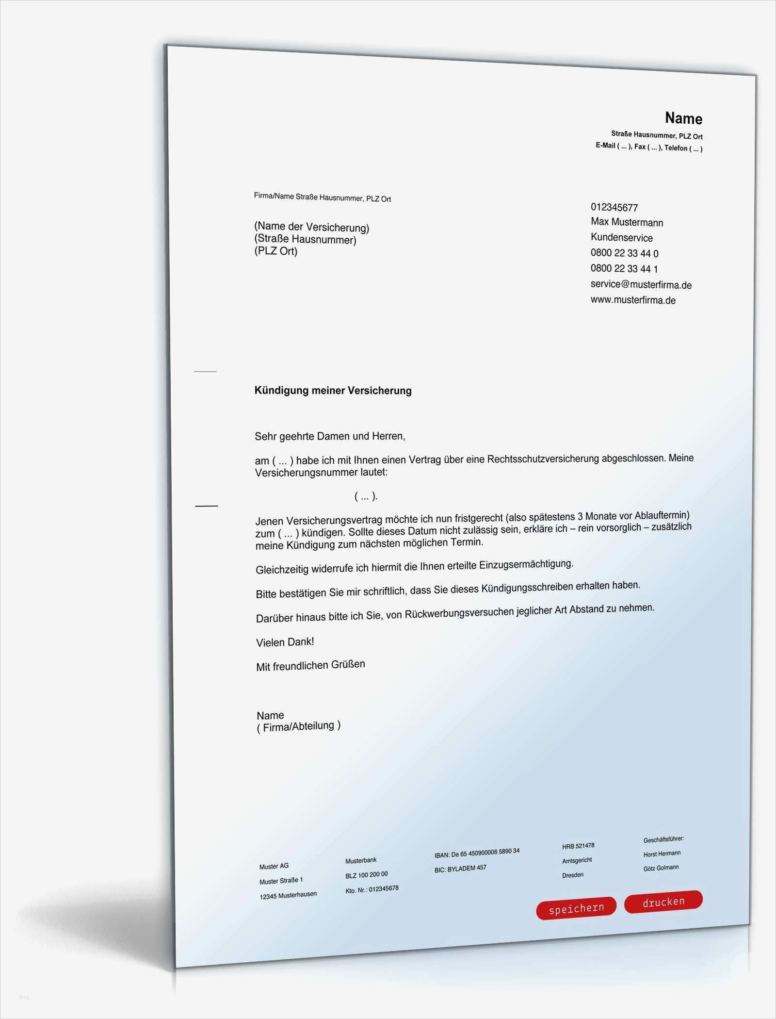 Arag Rechtsschutz Kündigen Vorlage Cool Kündigung Rechtsschutzversicherung Fristgemäß