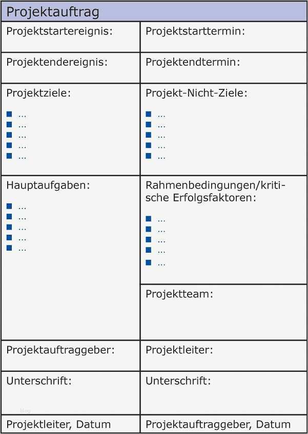 Arbeitspakete Projektmanagement Vorlage Cool Projektauftrag