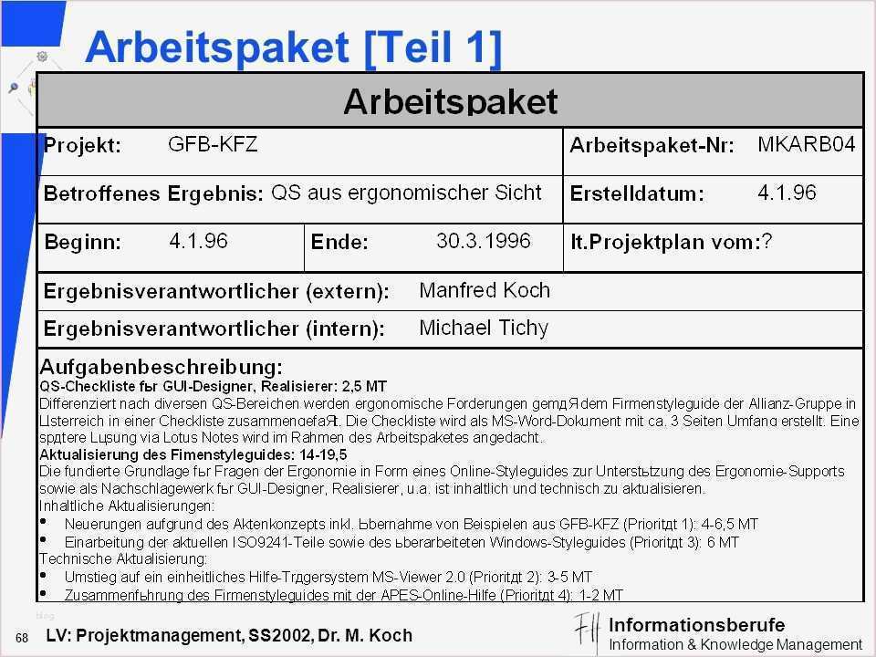 Arbeitspakete Projektmanagement Vorlage Großartig Projektmanagement & Controlling Ppt Herunterladen