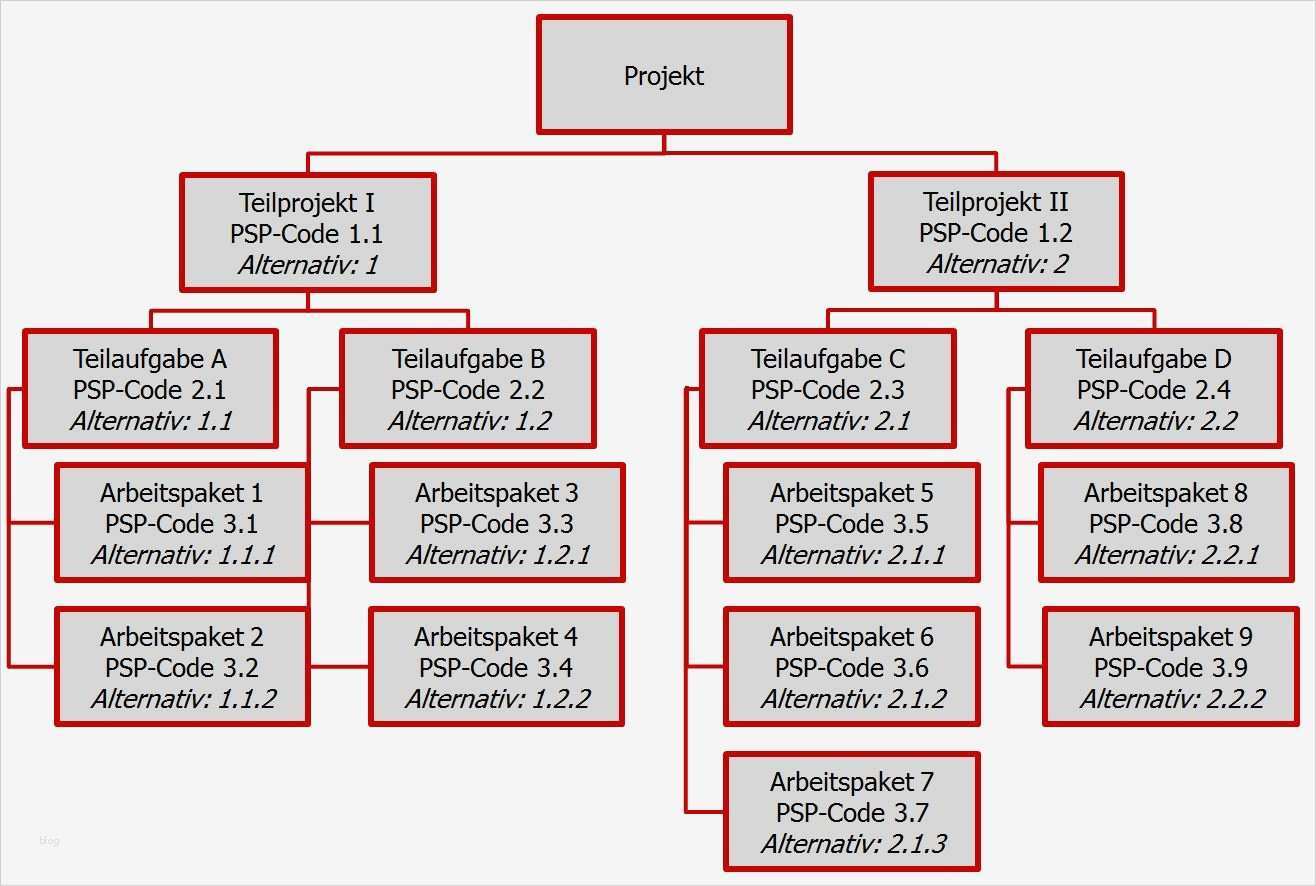 Arbeitspakete Projektmanagement Vorlage Schön Projektstrukturplan Definition Im Projektmanagement