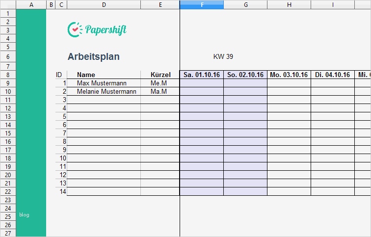 Arbeitsplan Vorlage Excel Erstaunlich Arbeitsplan Vorlage Excel Kostenloser Download