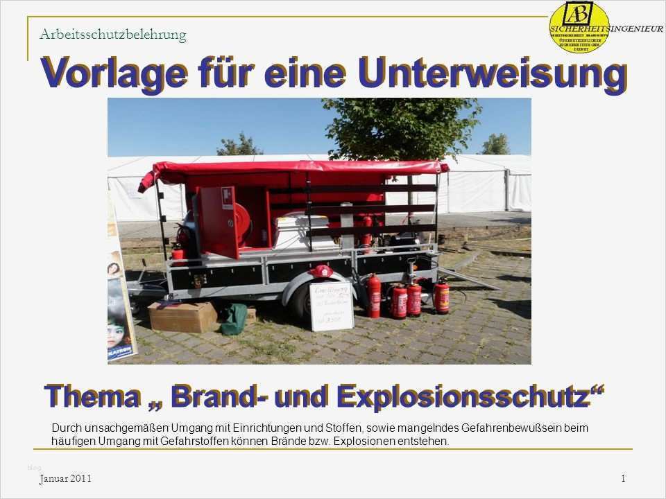 Arbeitsschutzbelehrung Vorlage Wunderbar Arbeitsschutzbelehrung Ppt Herunterladen
