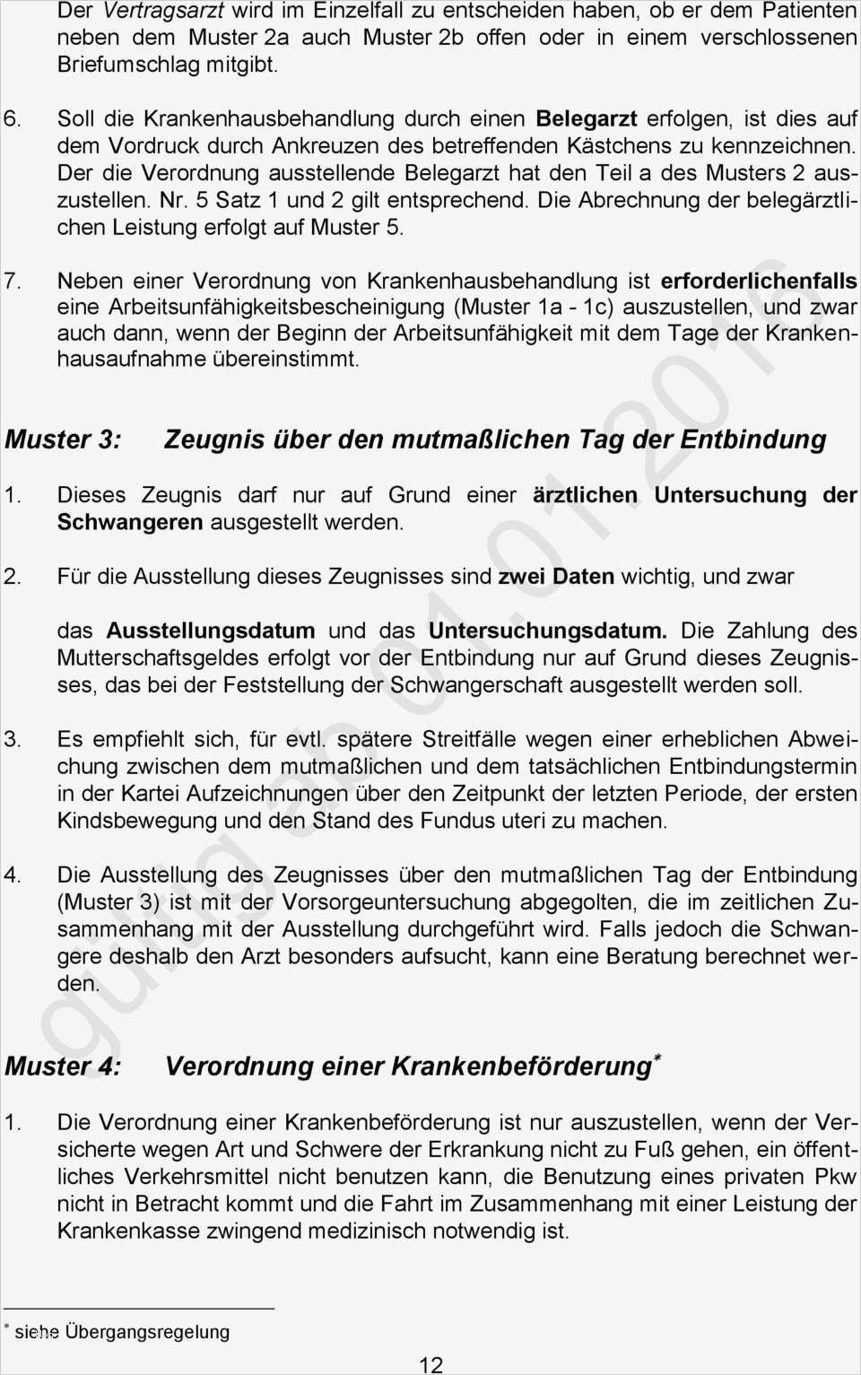 Arbeitsunfähigkeitsbescheinigung Zur Vorlage Bei Der Krankenkasse Schön Erläuterungen Zur Vereinbarung über Vordrucke Für