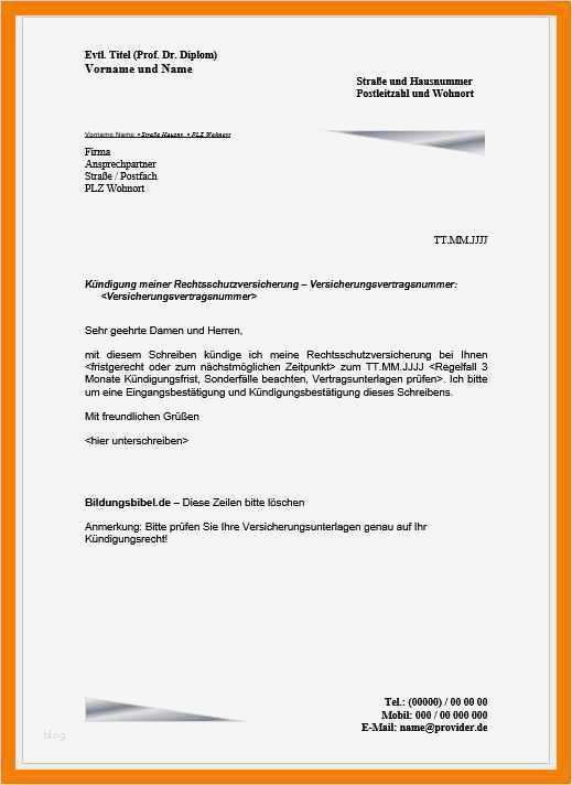 11 kündigung vorlagen