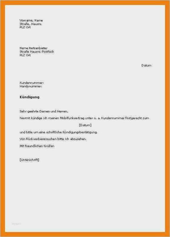 Arbeitsvertrag Kündigen Vorlage Kostenlos Elegant Kündigung Vorlage Arbeitnehmer Hübsch 11 Kündigung