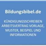 Arbeitsvertrag Kündigen Vorlage Kostenlos Gut Kündigung