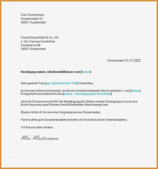 Arbeitsvertrag Putzfrau Vorlage Großartig 5 Kündigung Arbeitsvertrag
