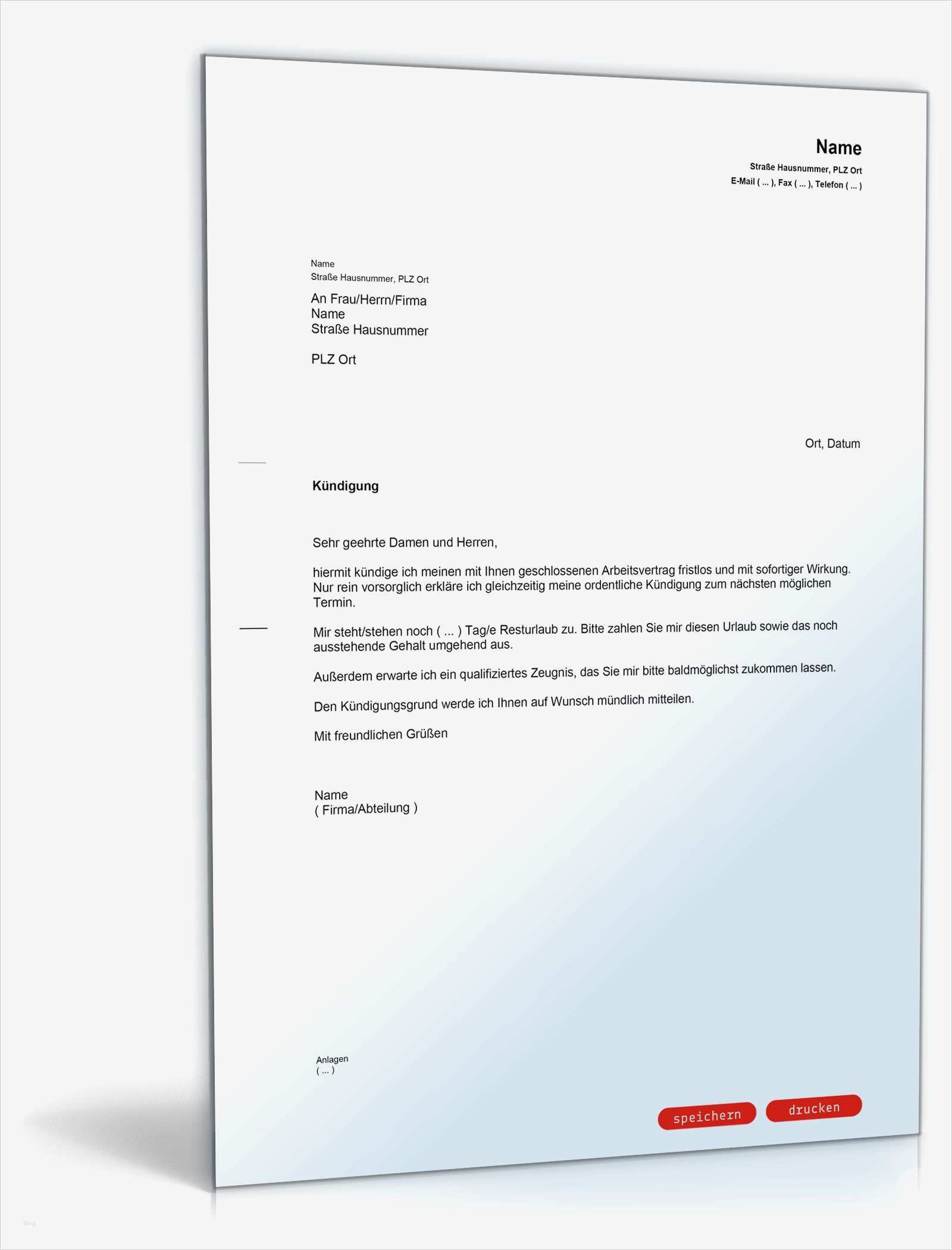 Arbeitsvertrag Vorlage Kostenlos Word Wunderbar Kündigung Arbeitsvertrag Vorlage Word Kündigung Vorlage