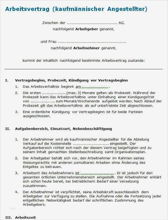 Arbeitsvertrag Vorlage Nrw Best Of Vorlage Arbeitsvertrag Professionelles Muster Zum Download