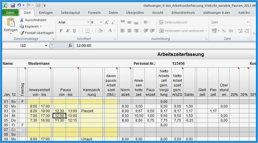 Arbeitszeit Excel Vorlage Inspiration Ausgezeichnet überstunden Arbeitszeittabellen Vorlage