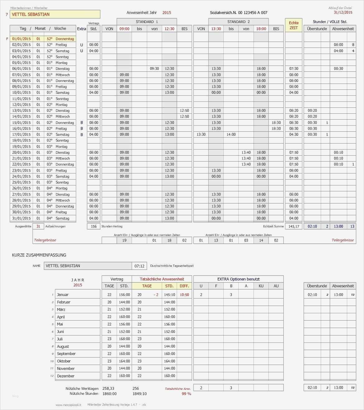 Arbeitszeiterfassung Numbers Vorlage Kostenlos Erstaunlich Gallery Of Arbeitszeiterfassung Excel Mitarbeiter