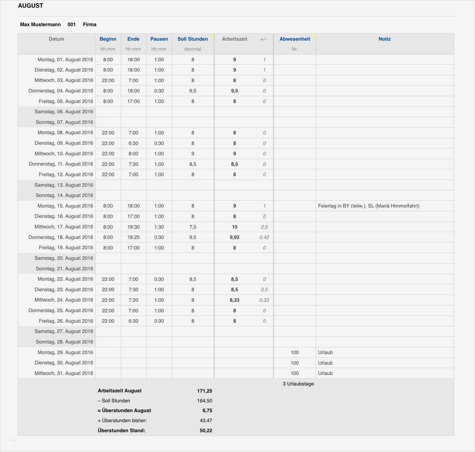 Arbeitszeiterfassung Numbers Vorlage Kostenlos Genial Gemütlich Arbeitszeittabellen Vorlage Galerie Entry