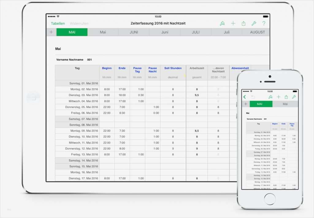 51 Schön Arbeitszeiterfassung Vorlage Galerie 1 Arbeitszeiterfassung Vorlage Genial Numbers Vorlage Zeiterfassung 2016 Arbeitszeitnachweis Mit