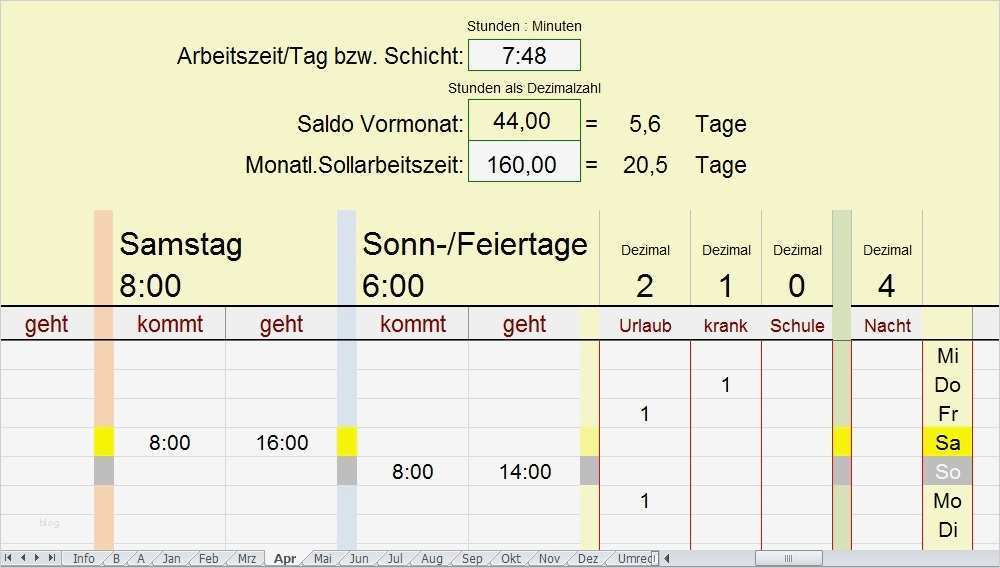 Arbeitszeitkonto Excel Vorlage Einzigartig Beste überstunden Arbeitszeittabellen Vorlage Fotos