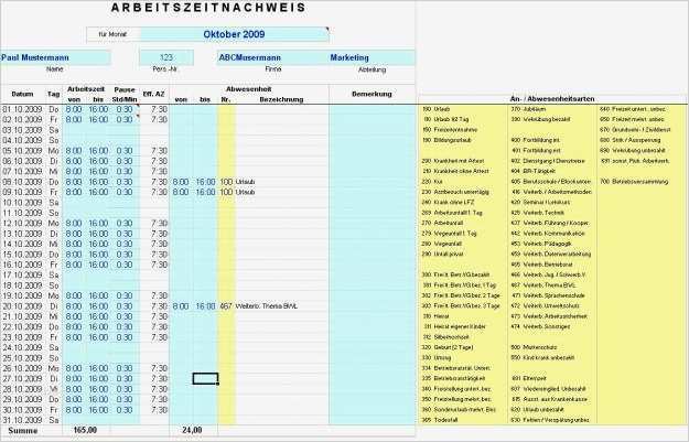 Arbeitszeitnachweis Vorlage 2017 Erstaunlich Kostenloses Excel tool Arbeitszeitnachweis Und