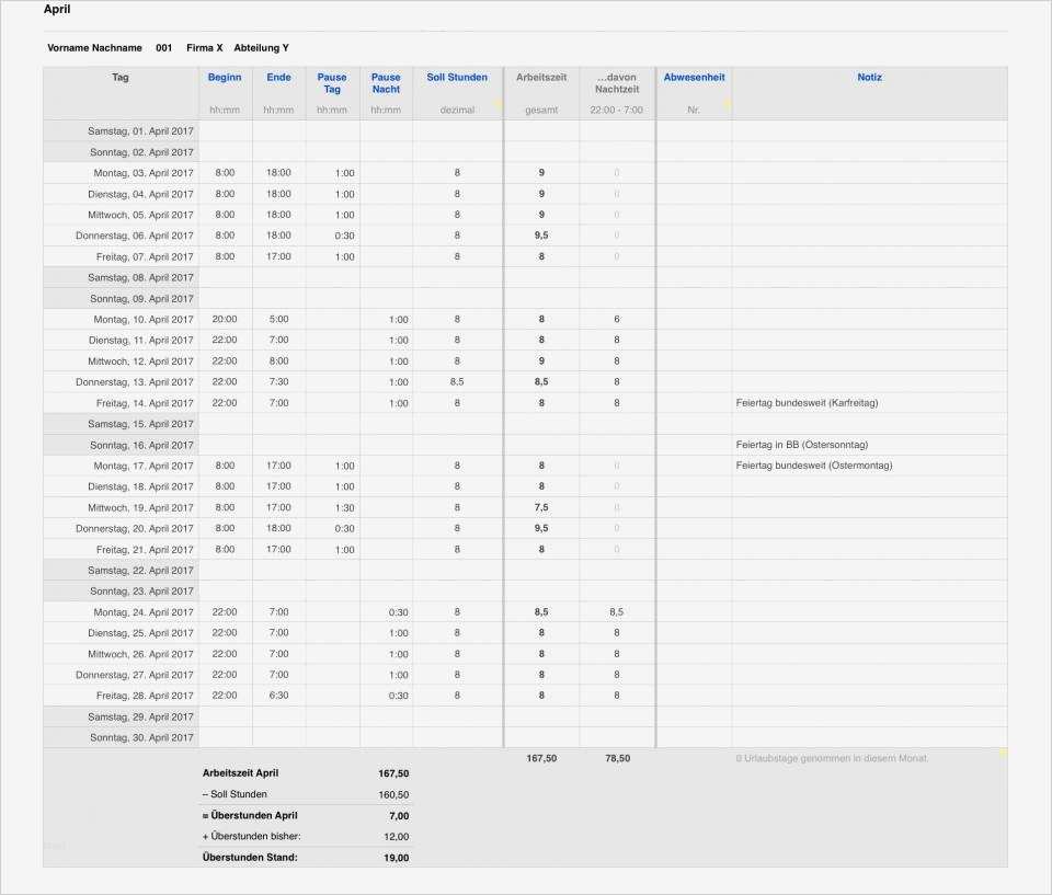 Arbeitszeitnachweis Vorlage 2017 Luxus Numbers Vorlage Zeiterfassung 2017 Arbeitszeitnachweis Mit