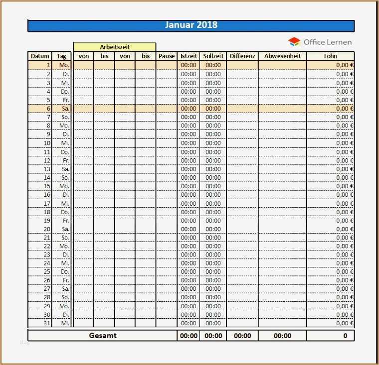 36 Beste Arbeitszeitnachweis Vorlage Kostenlos Galerie 2 Erfreut Stundenzettel Vorlage Wort Ideen Bilder für das