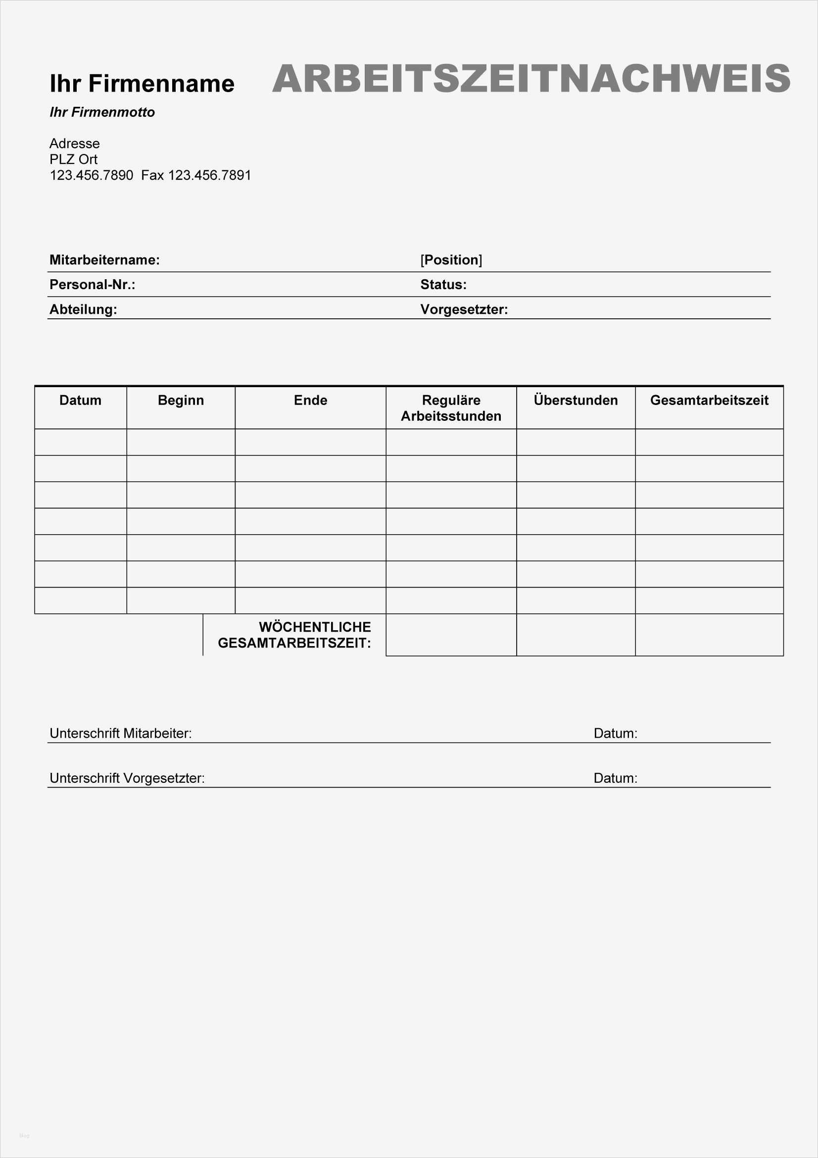 Arbeitszeitnachweis Vorlage Kostenlos Erstaunlich Berühmt Druckbare Fax Deckblatt Galerie Bilder Für Das