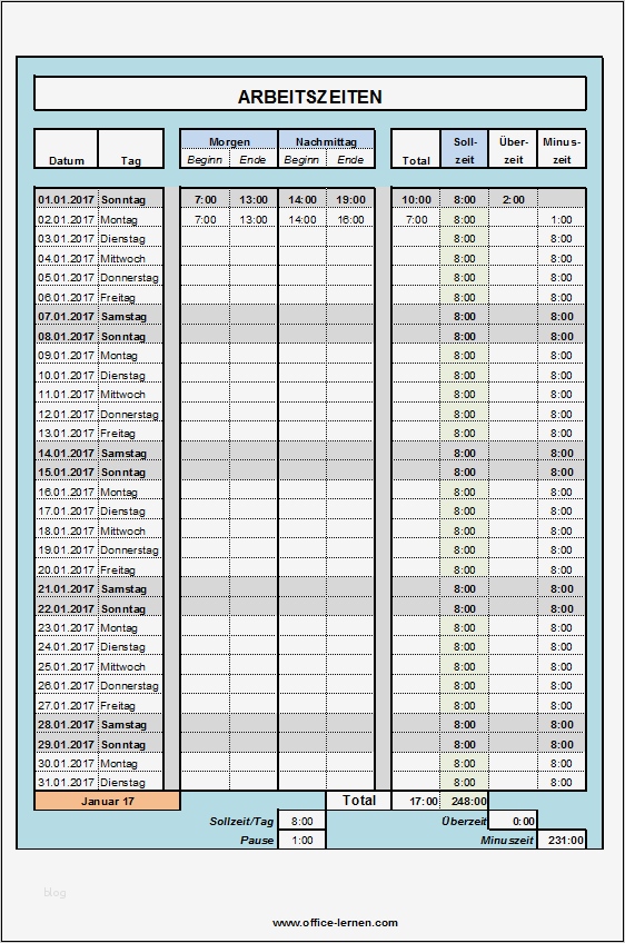 Arbeitszeitnachweis Vorlage Kostenlos Neu Excel Arbeitszeitnachweis Vorlagen 2017