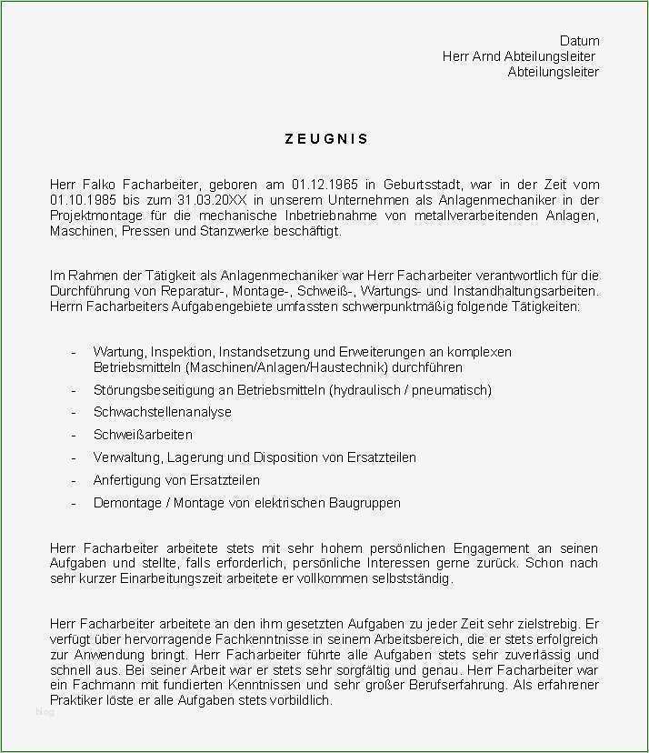 Arbeitszeugnis Anlagenmechaniker Shk Vorlage Großartig Anlagenmechaniker Zeugnis Ag sofort Download