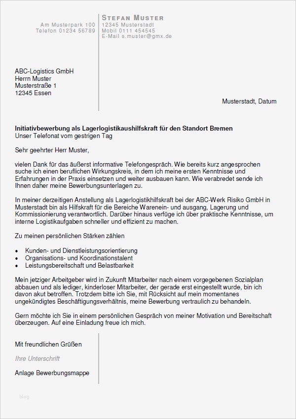 Arbeitszeugnis Aushilfe Vorlage Luxus Bewerbung Helfer In Der Lagerlogistik Aushilfe