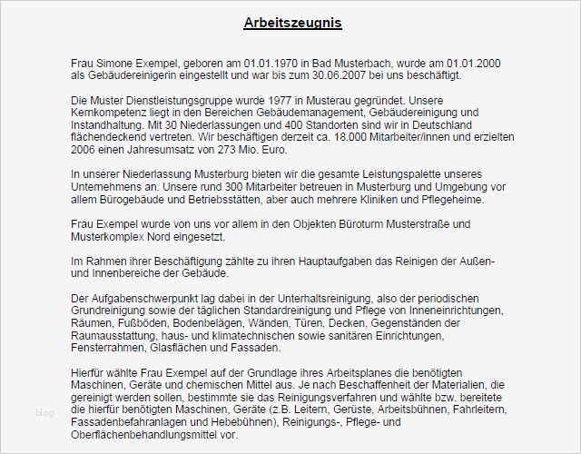 Arbeitszeugnis Hauswirtschafterin Vorlage Hübsch Arbeitszeugnis Sehr Gut Gebäudereinigerin Vorlage Zum