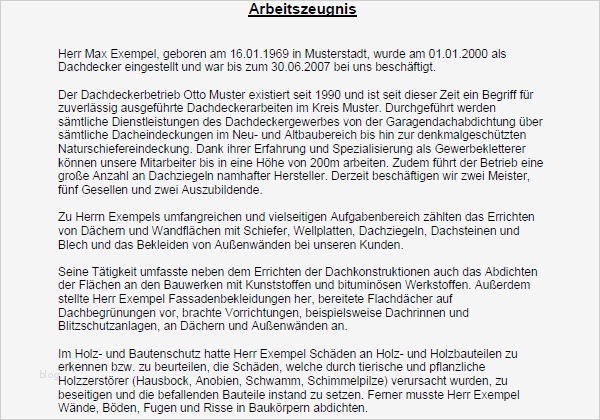 Arbeitszeugnis Sehr Gut Vorlage Genial Hier Zum Download Arbeitszeugnis Sehr Gut Dachdecker