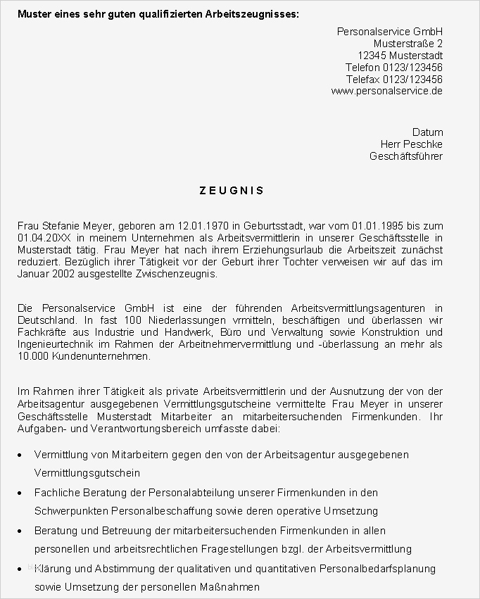 Arbeitsvermittler Zeugnis AN Sofort Download