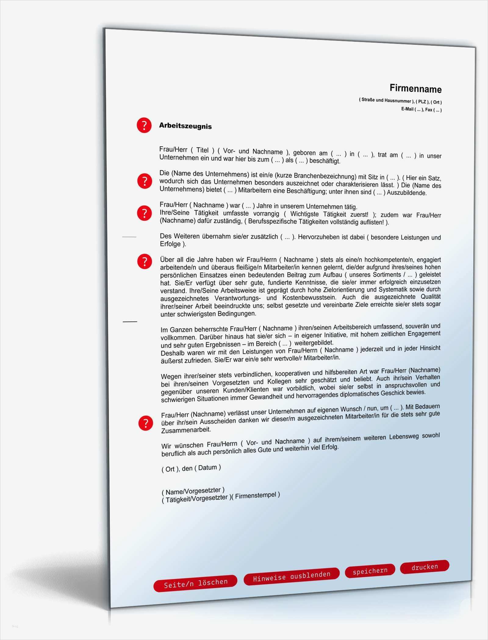 Arbeitszeugnis Vorlage Gut Bewundernswert Arbeitszeugnis Note Eins Rechtssicheres Muster Zum Download