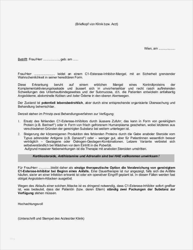 Arztbrief Vorlage Angenehm Vorlage Für Patienten Begleitschreiben