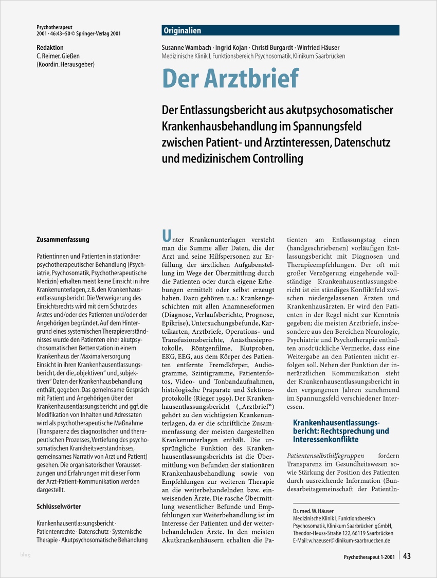 Arztbrief Vorlage Word Best Of Berühmt Kostenlose Arztbriefvorlage Bilder Entry Level